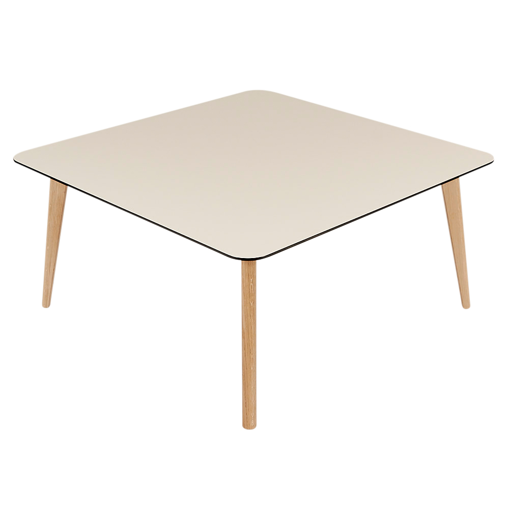 Sofabord Tarbes, hvid højtrykslaminat 95x95, Sofaborde hos HomeNordic