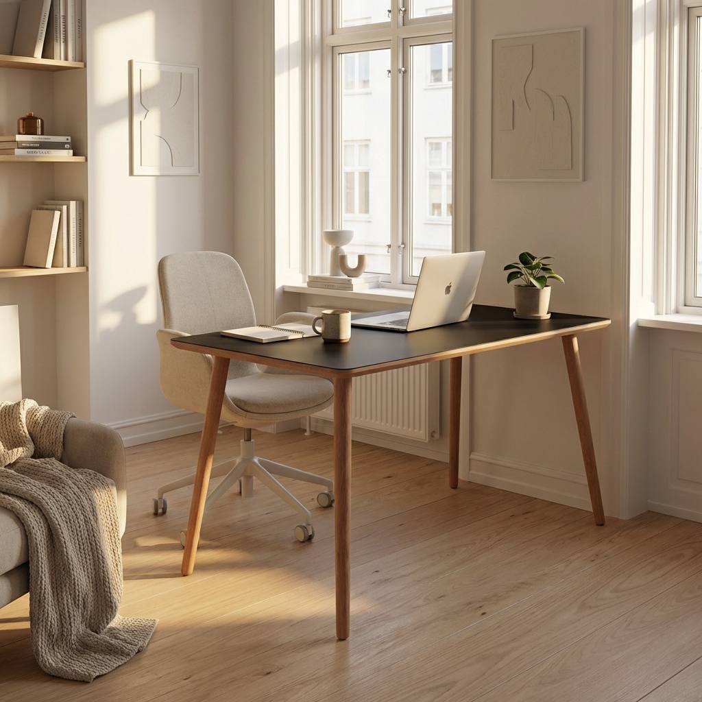 Vasa, Rundt hjørnebord i massiv eg med hylde og fem forskellige finish., produktbillede 17 af 24, Nordisk design hos HomeNordic
