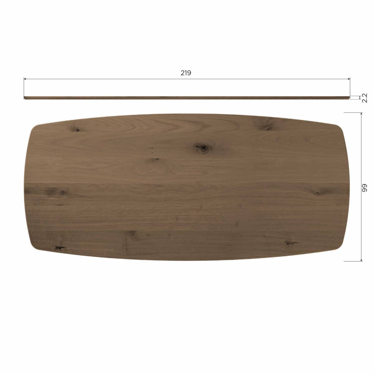 WOOOD Tablo spisebord, oval, Spiseborde hos HomeNordic