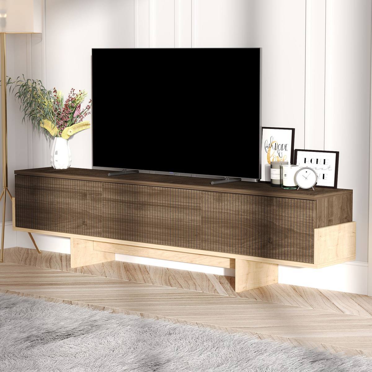 NORDVÄRK Hege TV-bord, m. 3 låger, produktbillede 5 af 6, TV-borde hos HomeNordic