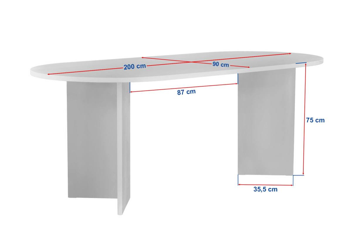 NORDVÄRK Sable spisebord, oval, produktbillede 2 af 10, Spiseborde hos HomeNordic