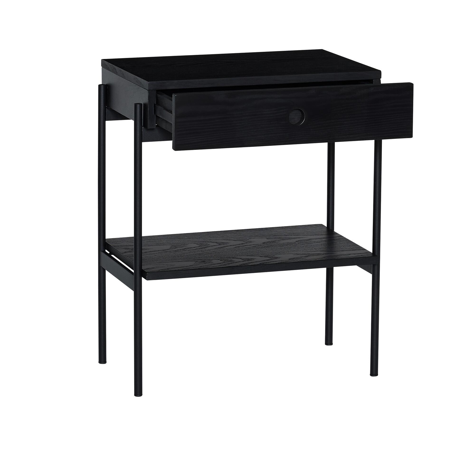 Noir Sengebord Sort, produktbillede 3 af 3, Sengeborde hos HomeNordic