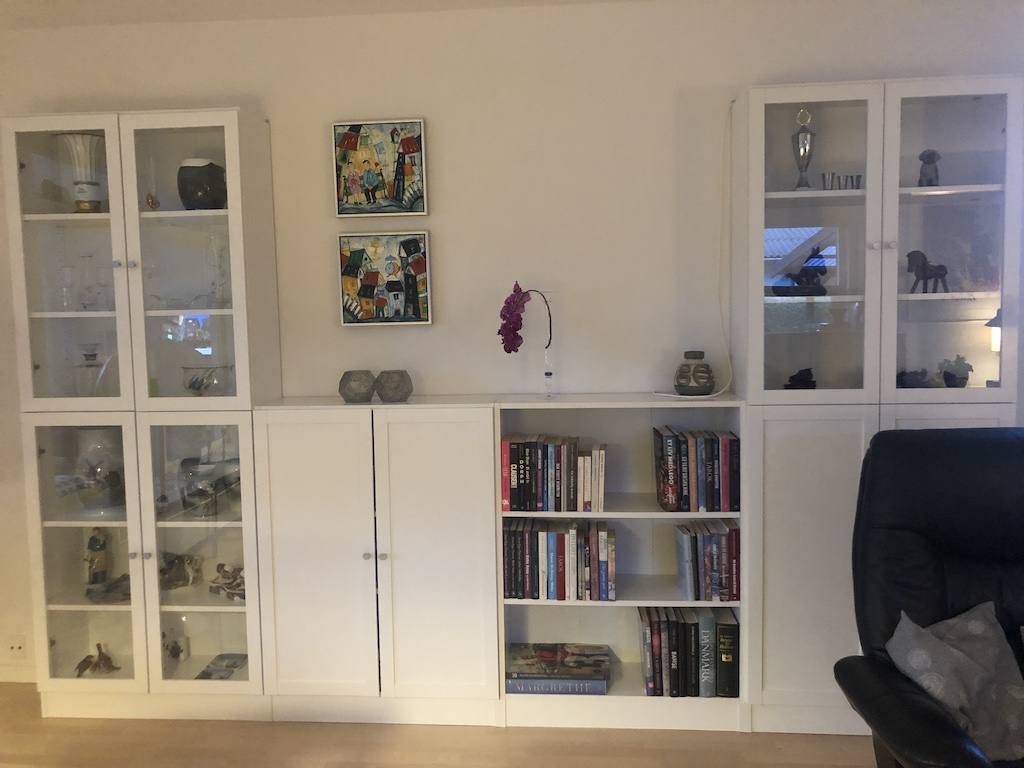 Alfa hvid bogreol opstilling 316 cm bred, Bogreoler hos HomeNordic