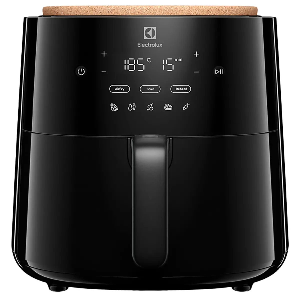 700s EAF7B airfryer 7 liter, black glossy, Airfryers hos HomeNordic