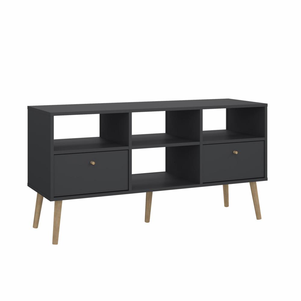 Esbjerg TV-bord 120 cm bred i mat sort, TV-borde hos HomeNordic