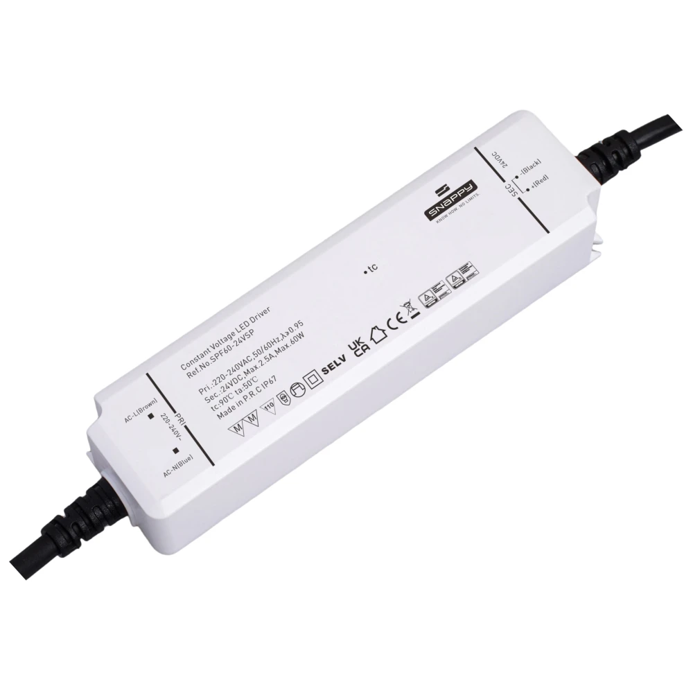 Snappy 60W / 12V DC strømforsyning, Strømforsyninger hos HomeNordic