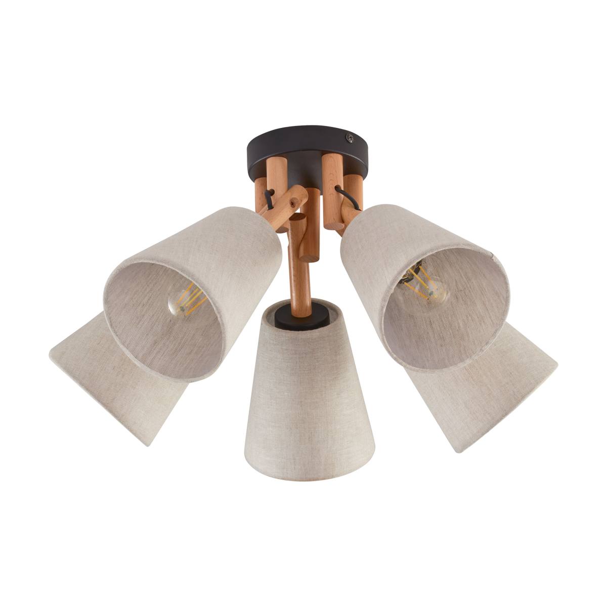 TK Vaio loftlampe, m. 5 skærme, Loftlamper hos HomeNordic