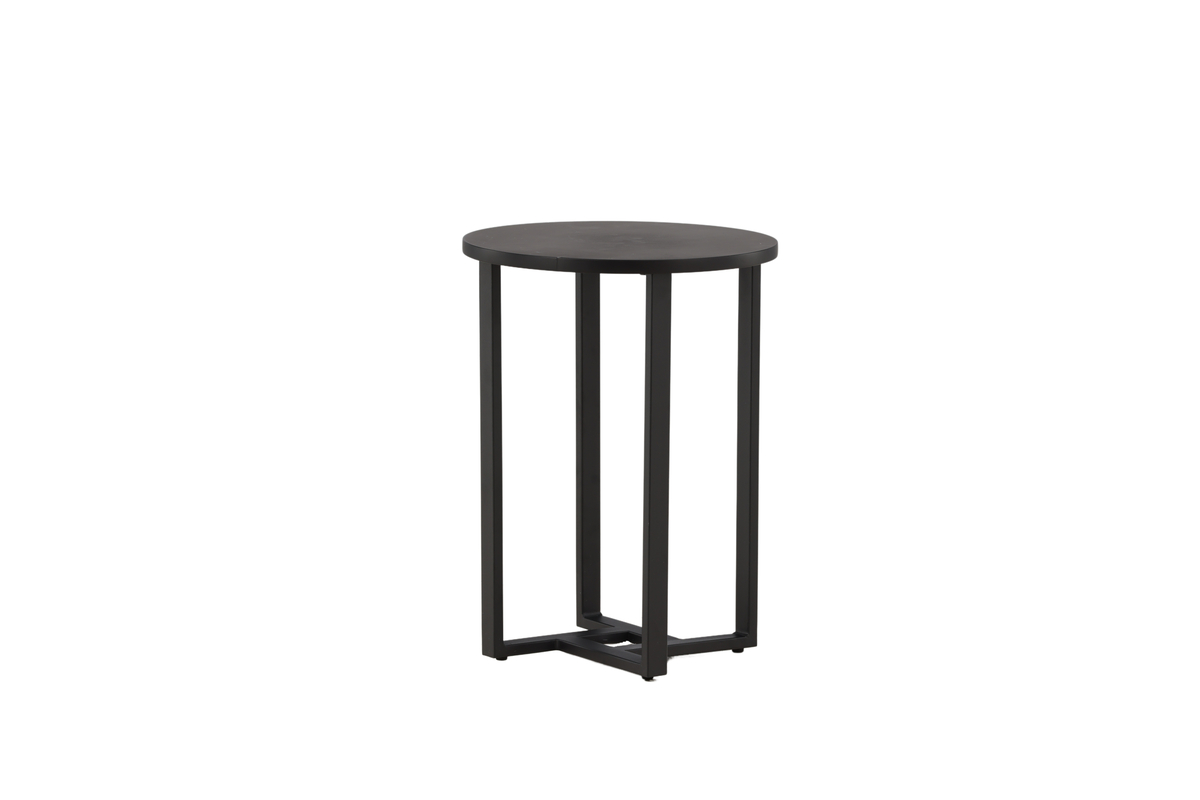 Junior - Sofabord i sort metal og sort træ, diameter 40 cm., produktbillede 2 af 7, Moderne designs hos HomeNordic
