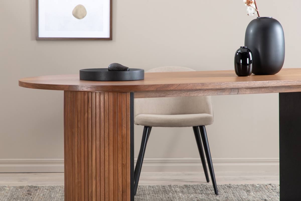 VENTURE DESIGN Bianca spisebord, oval, produktbillede 10 af 11, Spiseborde hos HomeNordic