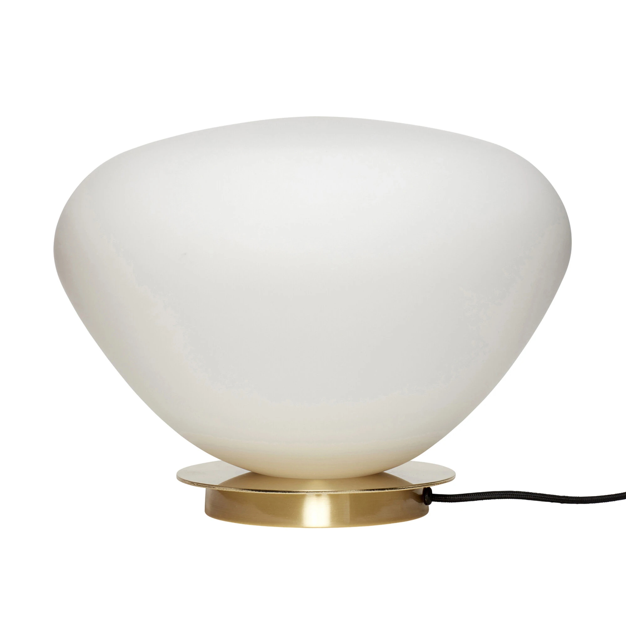 Bean - Bordlampe, i Hvid/Messing Glas, Bordlamper hos HomeNordic