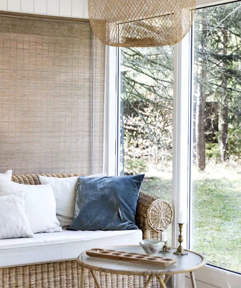 COLOR & CO BAMBUS GRÅBEJDSET RULLEGARDIN, produktbillede 2 af 4, Rullegardiner hos HomeNordic