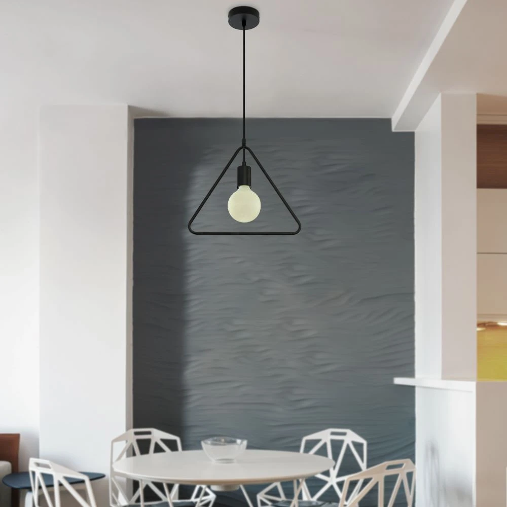 E27 pendel lampe, geometrisk trekant, Pendler hos HomeNordic