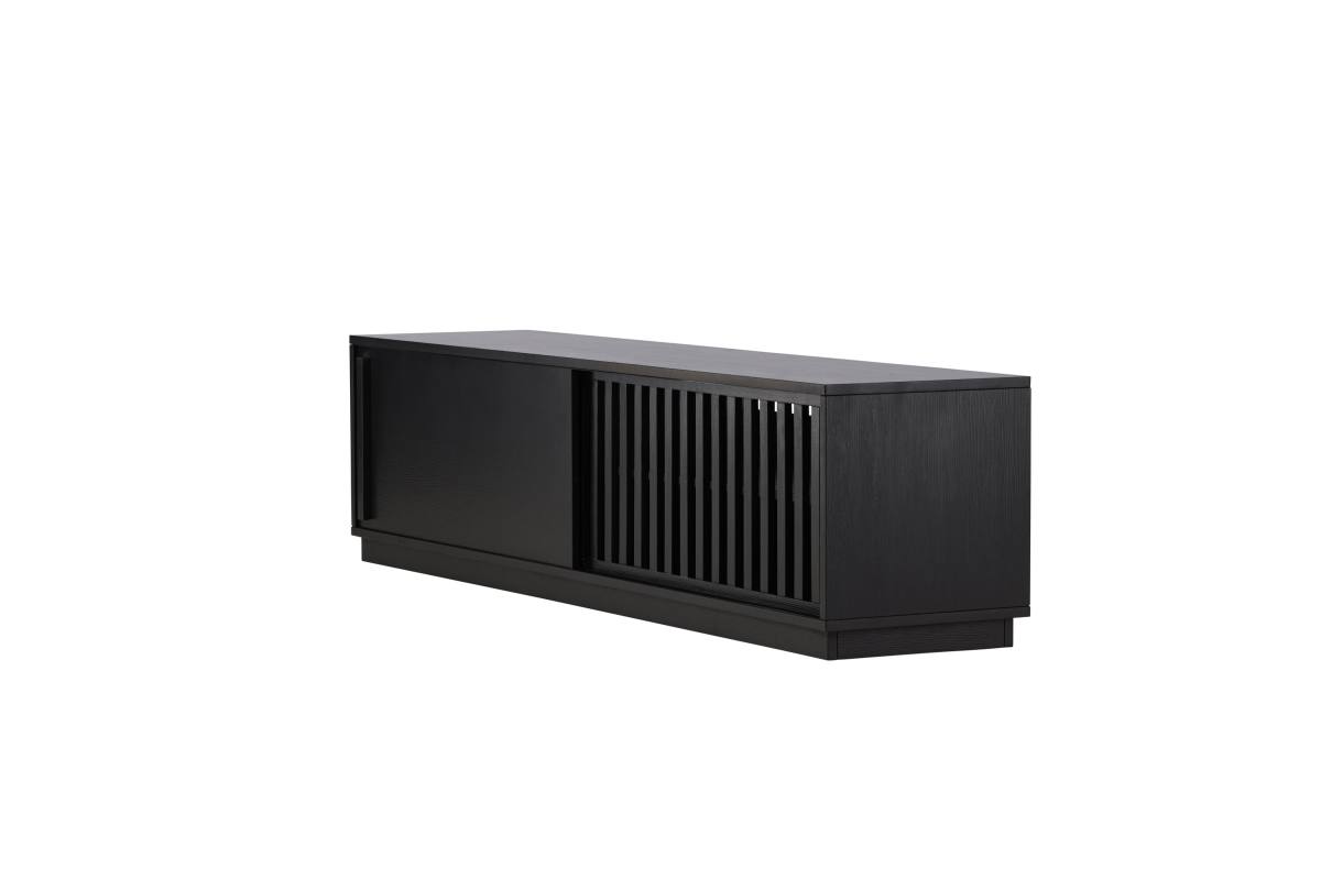 VENTURE DESIGN Lugo TV-bænk, m. 2 skydelåger og hylde, produktbillede 6 af 16 hos HomeNordic