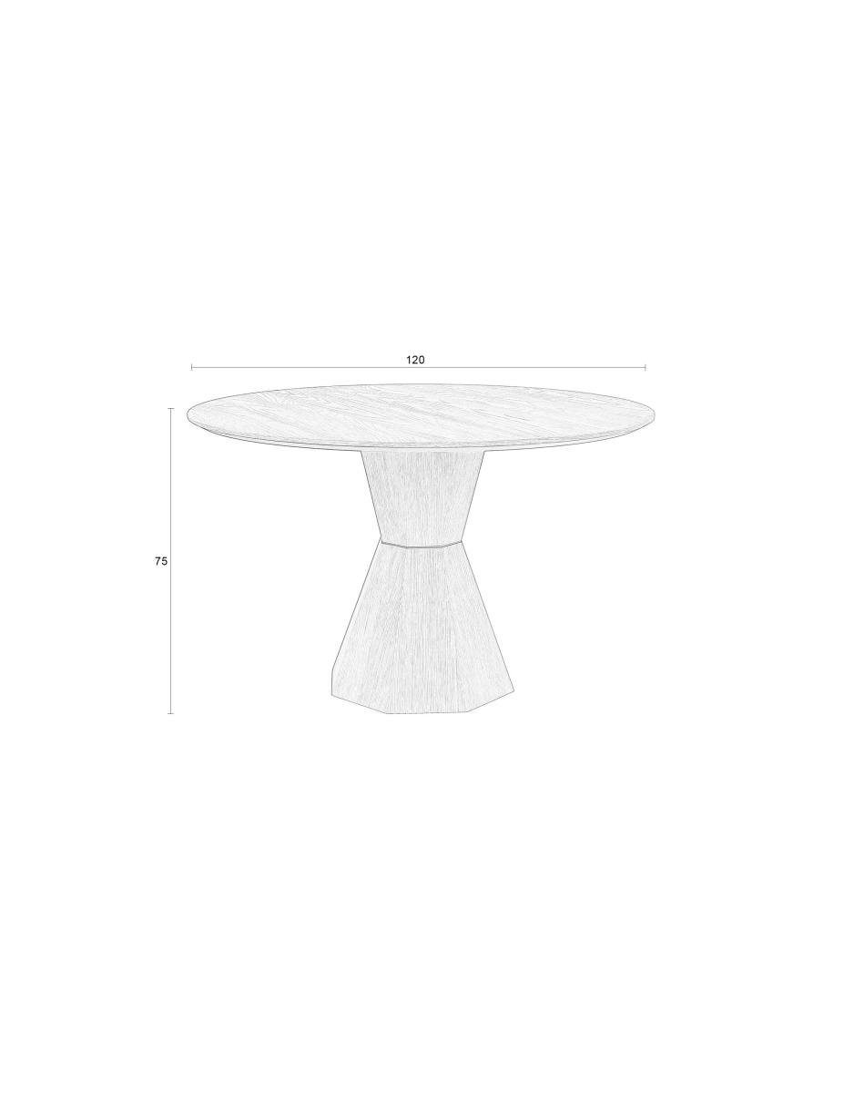 ZUIVER Lotus spisebord, rund, produktbillede 2 af 9, Spiseborde hos HomeNordic