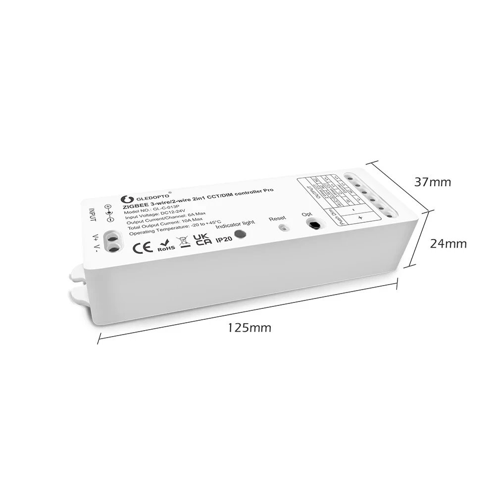 Gledopto Pro 2i1 Zigbee controller, Dæmpere hos HomeNordic