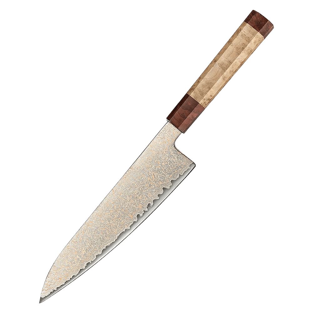 Gozuki | Gyuto 210 mm | Japansk kokkekniv | Rinzen #1 & Damaskus37, Kokkeknive hos HomeNordic