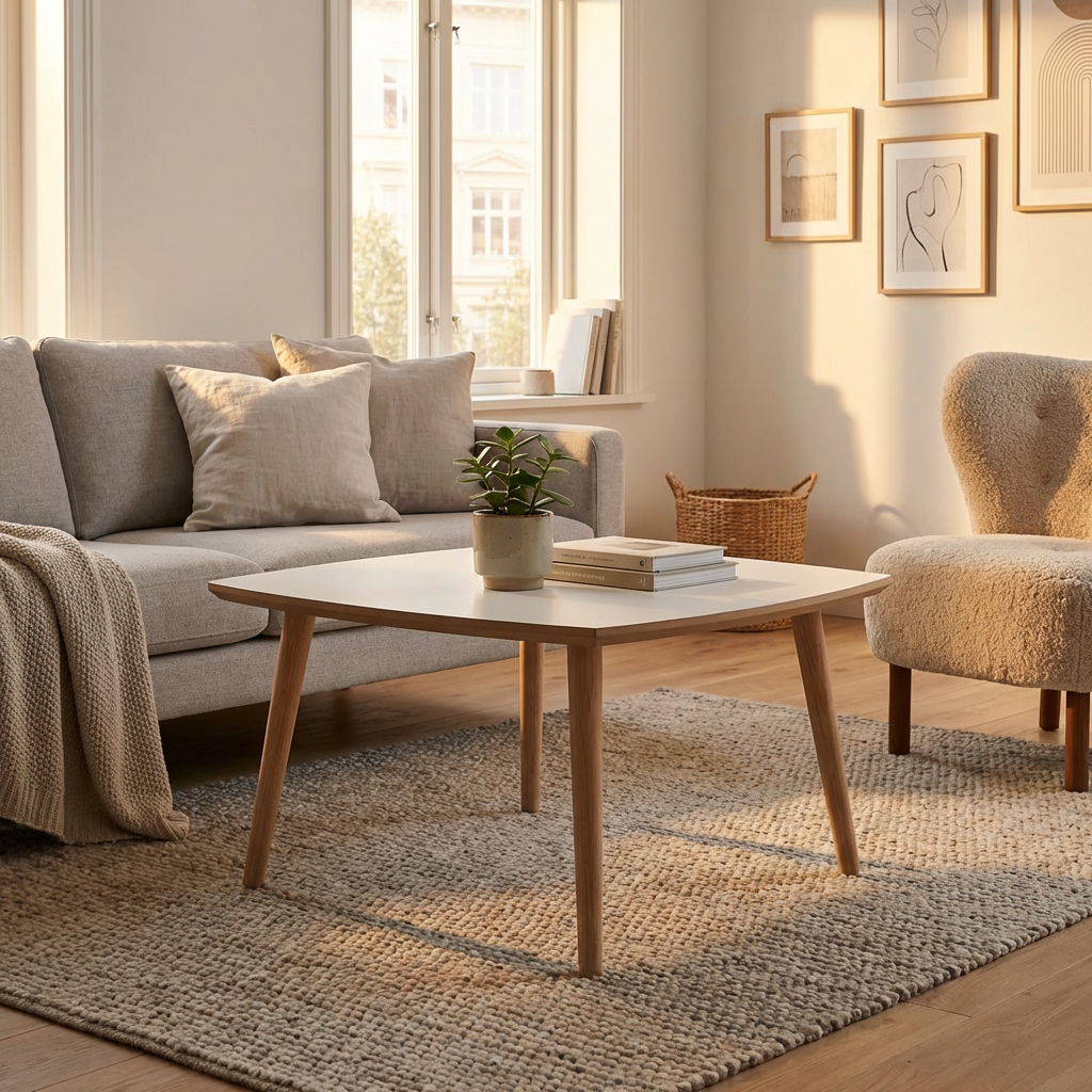 Swish, Rundt hjørnebord i massiv eg og fem forskellige finish. Ø 51 x, produktbillede 9 af 24, Nordisk design hos HomeNordic