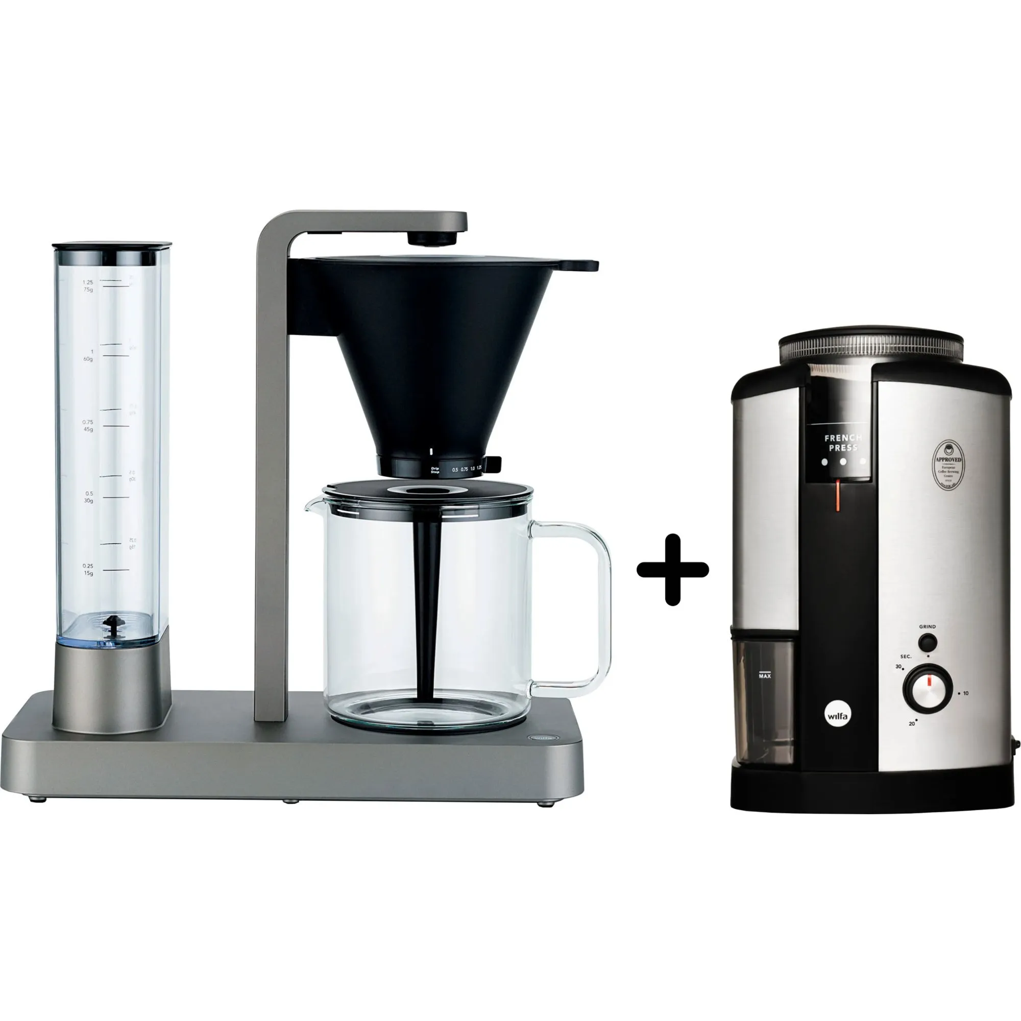 Kaffemaskine CM7T + kaffekværn WSCG2, Kaffemaskiner hos HomeNordic