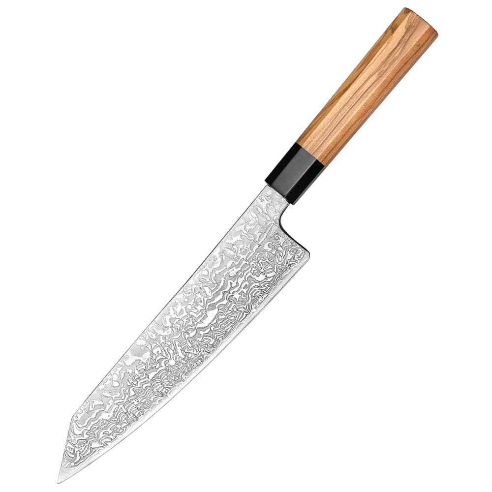 Yuki-onna | Bunka 210 mm | Japansk kokkekniv | Rinzen #2 & Damaskus67, Kokkeknive hos HomeNordic
