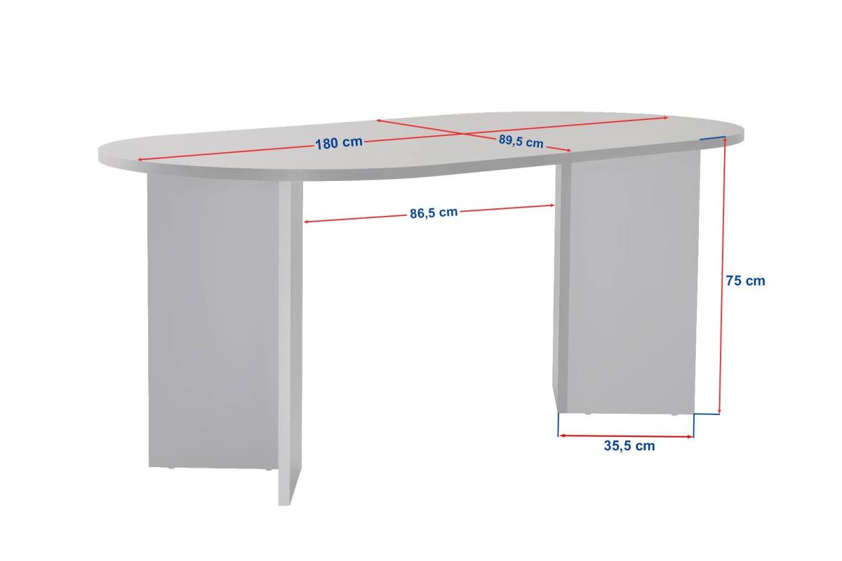 NORDVÄRK Sablin spisebord, oval, produktbillede 2 af 10, Spiseborde hos HomeNordic