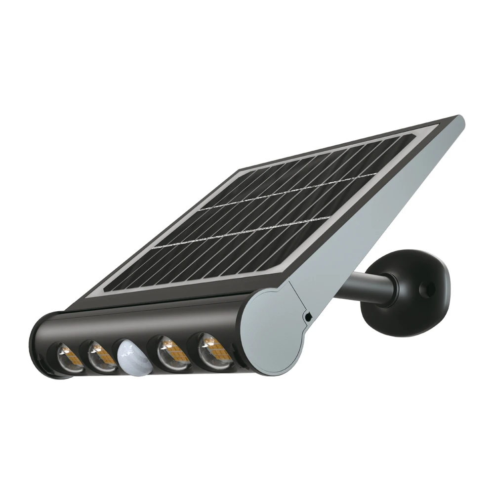 8W Solara LED væglampe med sensor og solcelle, Væglamper hos HomeNordic