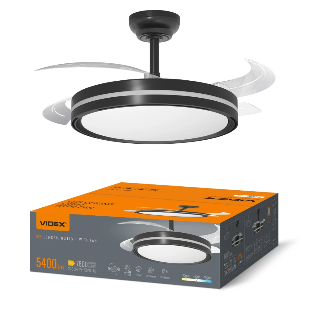 Loftslampe m. skjult ventilator, Plafonder hos HomeNordic