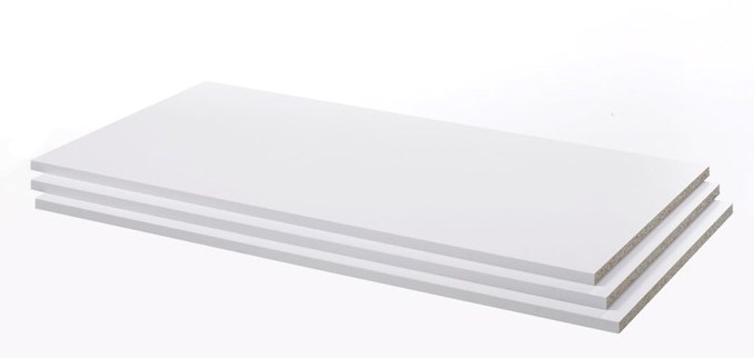 Pakke med 3 stk hylder til Modena skabe bredde 180 cm, Garderobeskabe hos HomeNordic