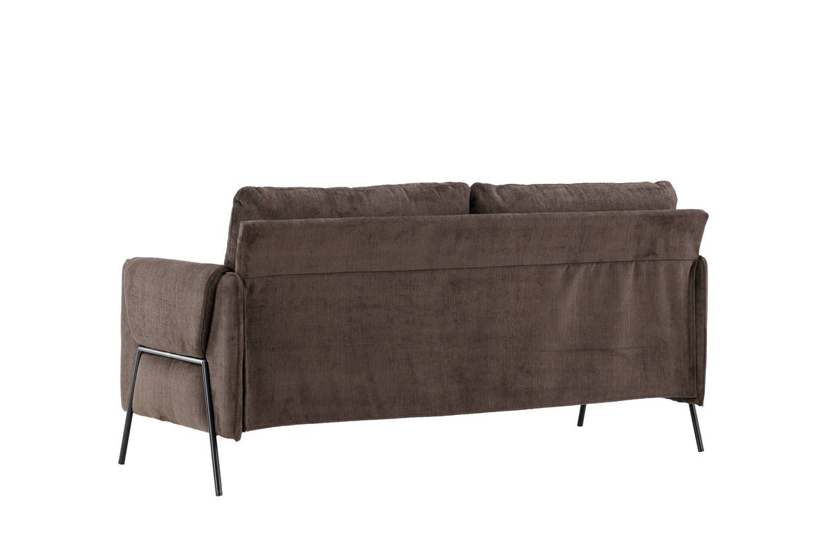 Oban - 2 personers sofa i brunt stof – billede 8