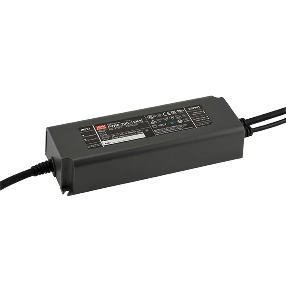Meanwell 200W / 24V DC dæmpbar strømforsyning DALI2, Strømforsyninger hos HomeNordic