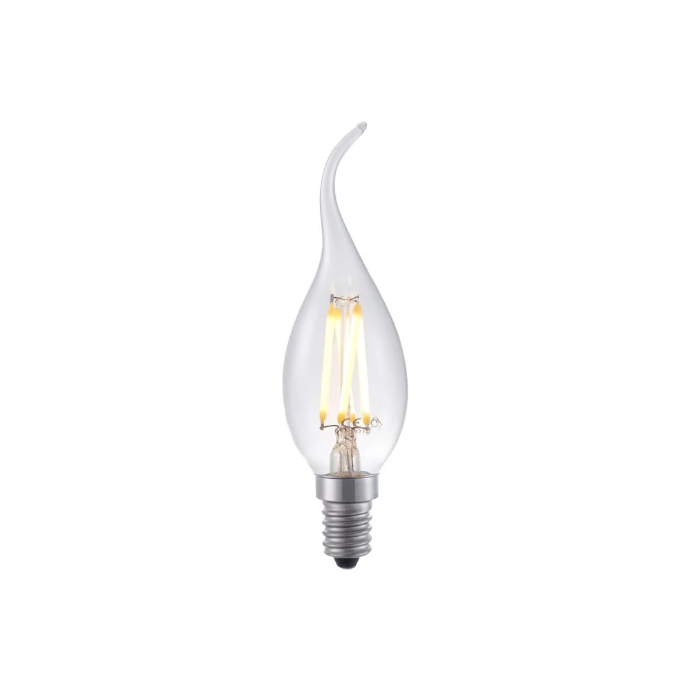 E14 4W dæmpbar LED kertepære med tip, Glas hos HomeNordic
