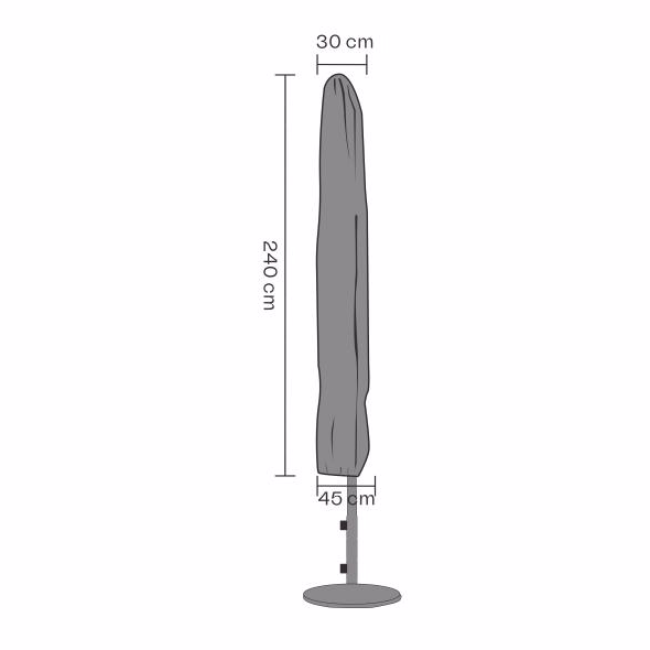 Cover til parasol 3x3m, Parasoller hos HomeNordic