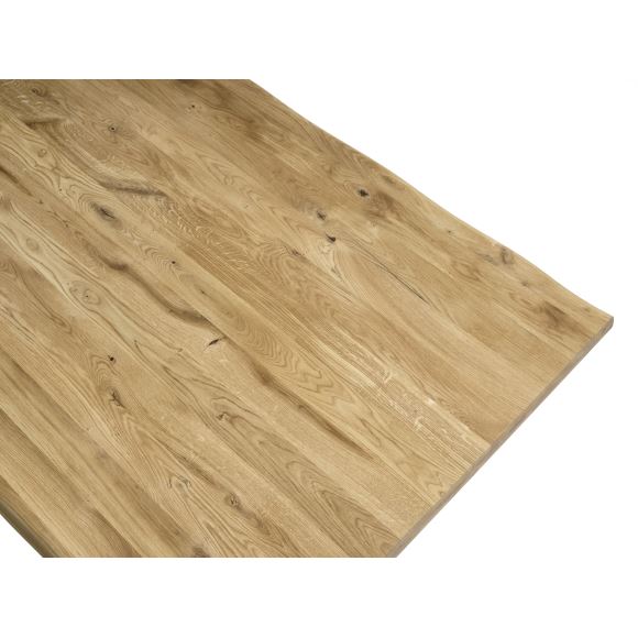 Atlantic spisebord med bølget kant 40 mm, m. udtræk, produktbillede 2 af 4, Spiseborde hos HomeNordic
