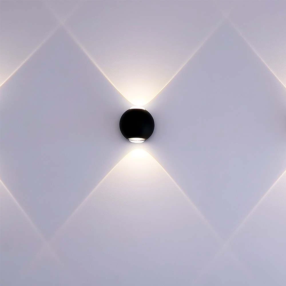 2W LED COB væglampe, op/ned lys, Væglamper hos HomeNordic