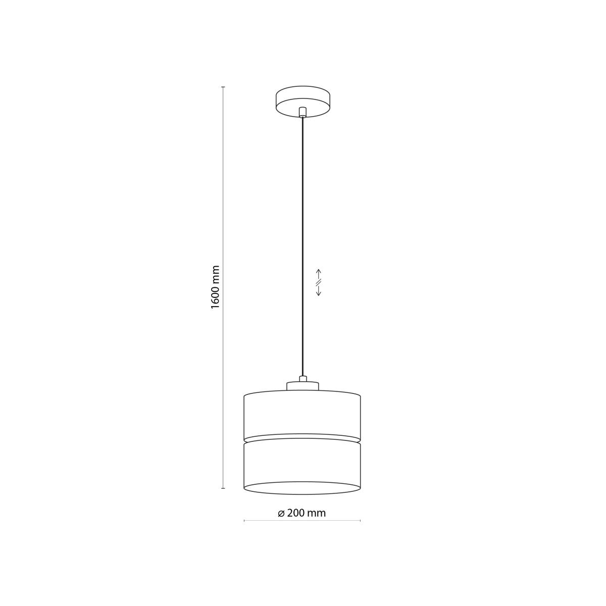 TK Eco loftlampe 200, rund, produktbillede 2 af 7, Loftlamper hos HomeNordic