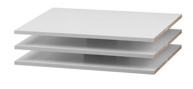 Pakke med 3 stk hylder til Trend 220 skabe bredde 120 og 240 cm., Garderobeskabe hos HomeNordic