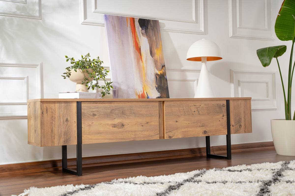 NORDVÄRK Serenity TV-bord, m. 2 låger, produktbillede 5 af 11, TV-borde hos HomeNordic