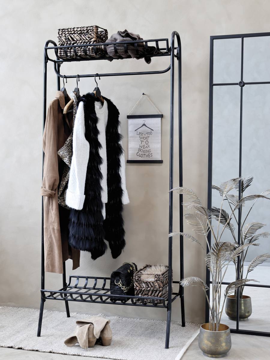 CHIC ANTIQUE FACTORY SPEJL SORT, produktbillede 3 af 5, Spejle hos HomeNordic
