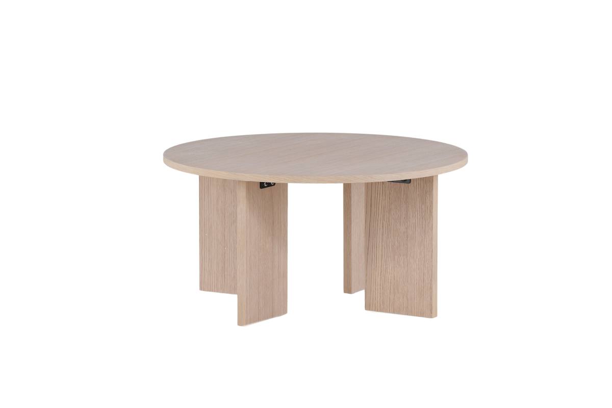Atlas - Sofabord i lyst egefiner, diameter 80 cm., produktbillede 2 af 5, Moderne designs hos HomeNordic