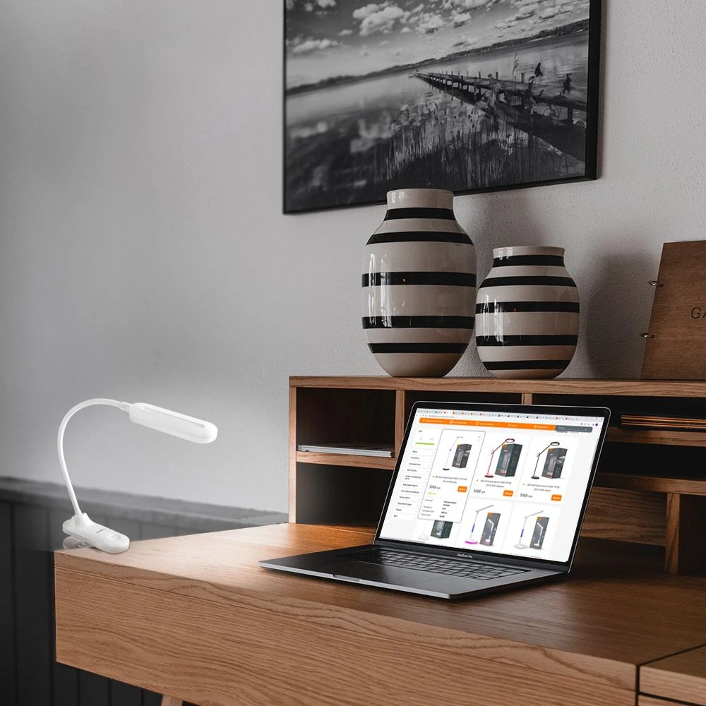 6W LED dæmpbar skrivebordslampe med klemme, Dæmpere hos HomeNordic