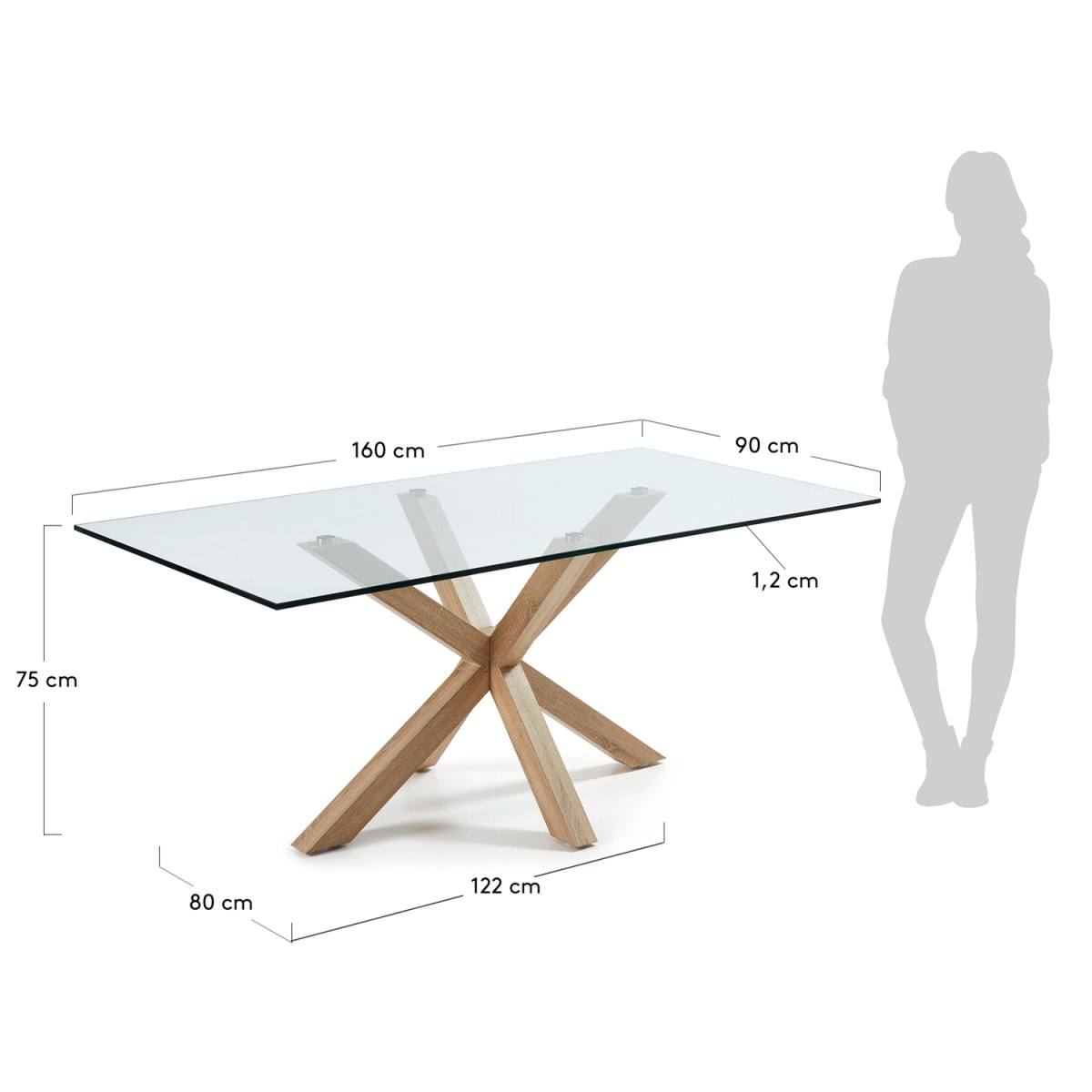 KAVE HOME Arya spisebord, produktbillede 2 af 7, Spiseborde hos HomeNordic