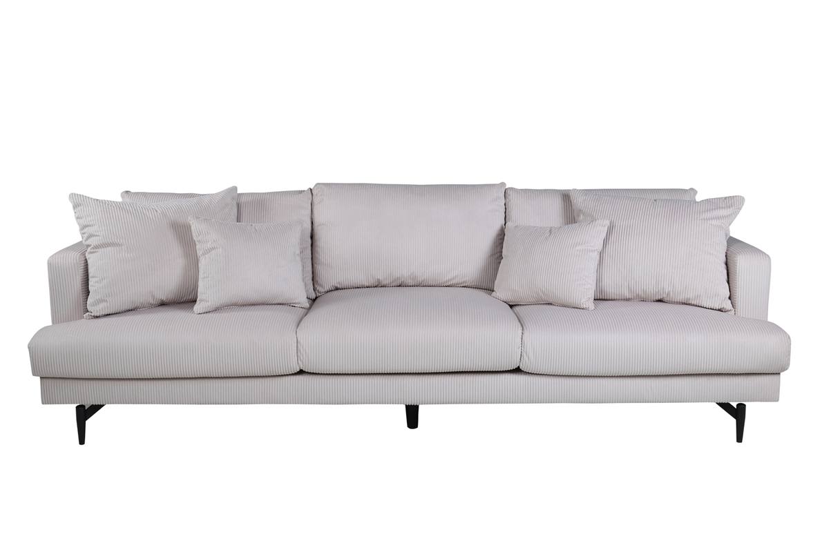 Warden - Sofa 3-personers i polyester fløjl, produktbillede 7 af 12, Sofaer hos HomeNordic