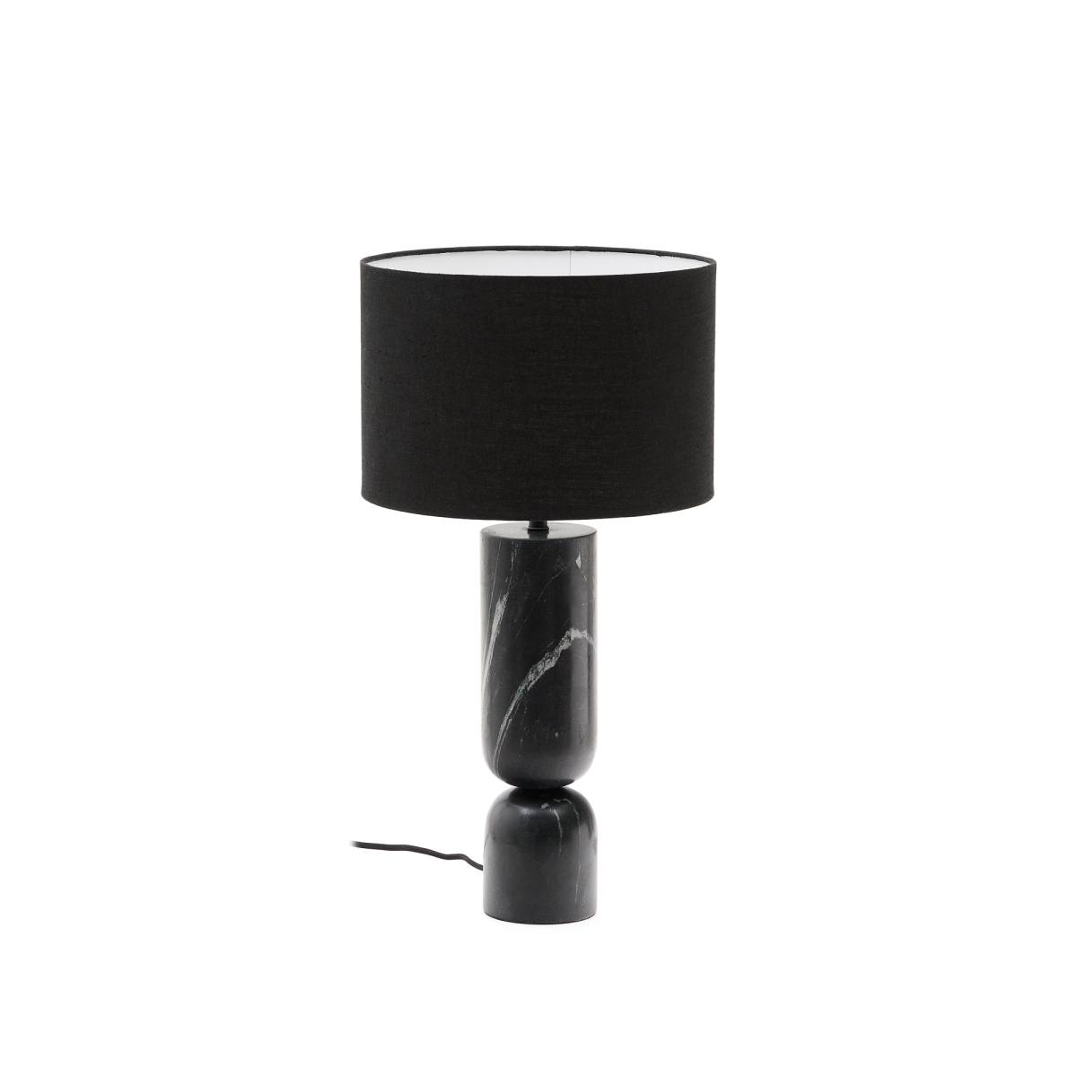 KAVE HOME Vex bordlampe, m. sort hørskærm, Bordlamper hos HomeNordic
