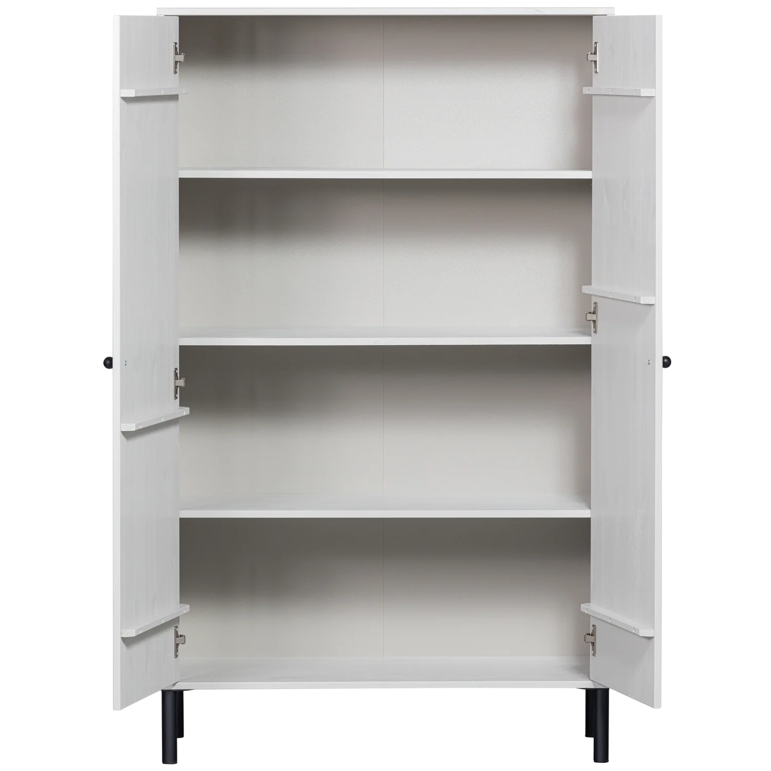 WOOOD Xina Lavt Skab Fyrretræ Cloud Grey FSC, produktbillede 3 af 6, Garderobeskabe hos HomeNordic
