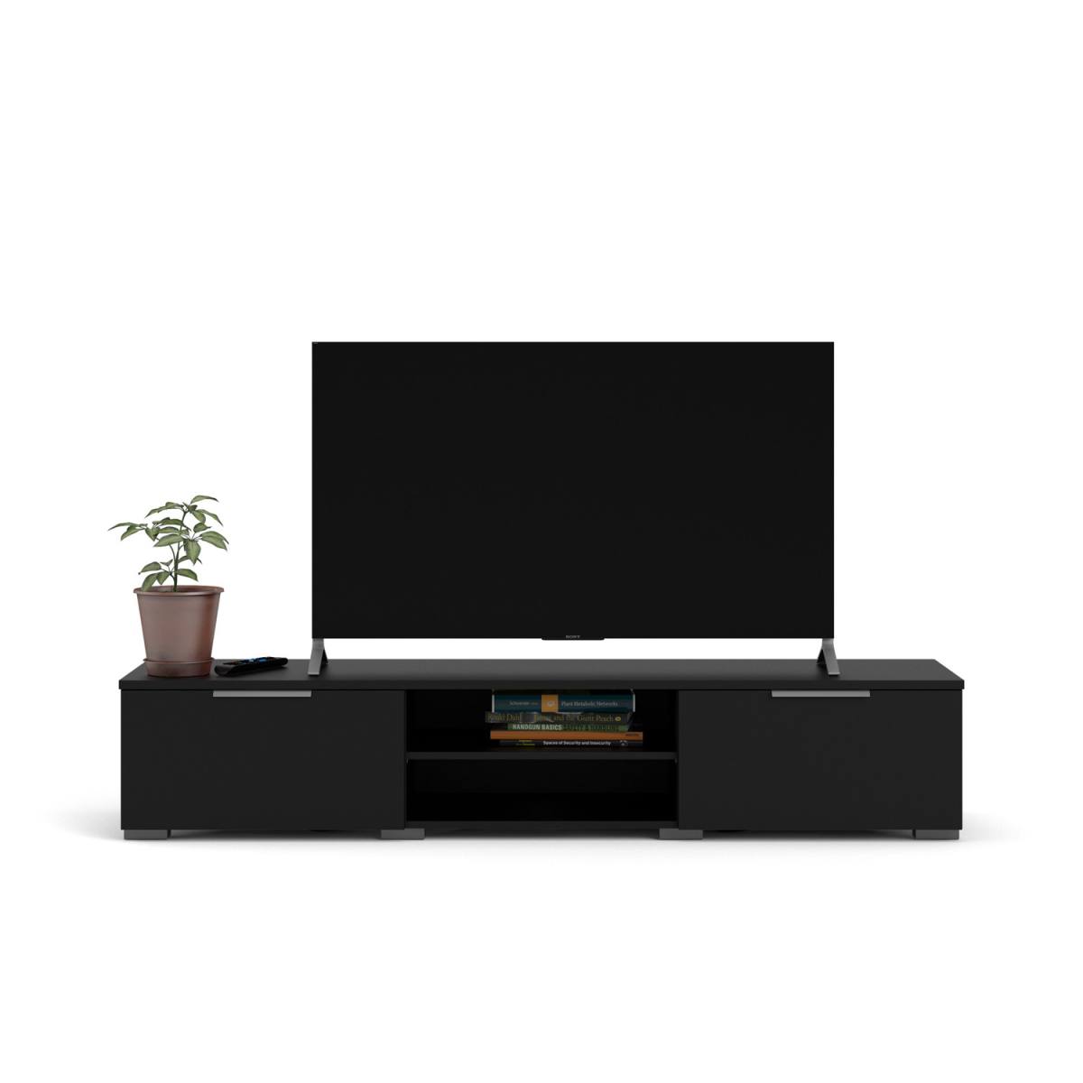 TVILUM Match TV-bord, m. 1 hylde og 2 skuffer, produktbillede 5 af 5, TV-borde hos HomeNordic