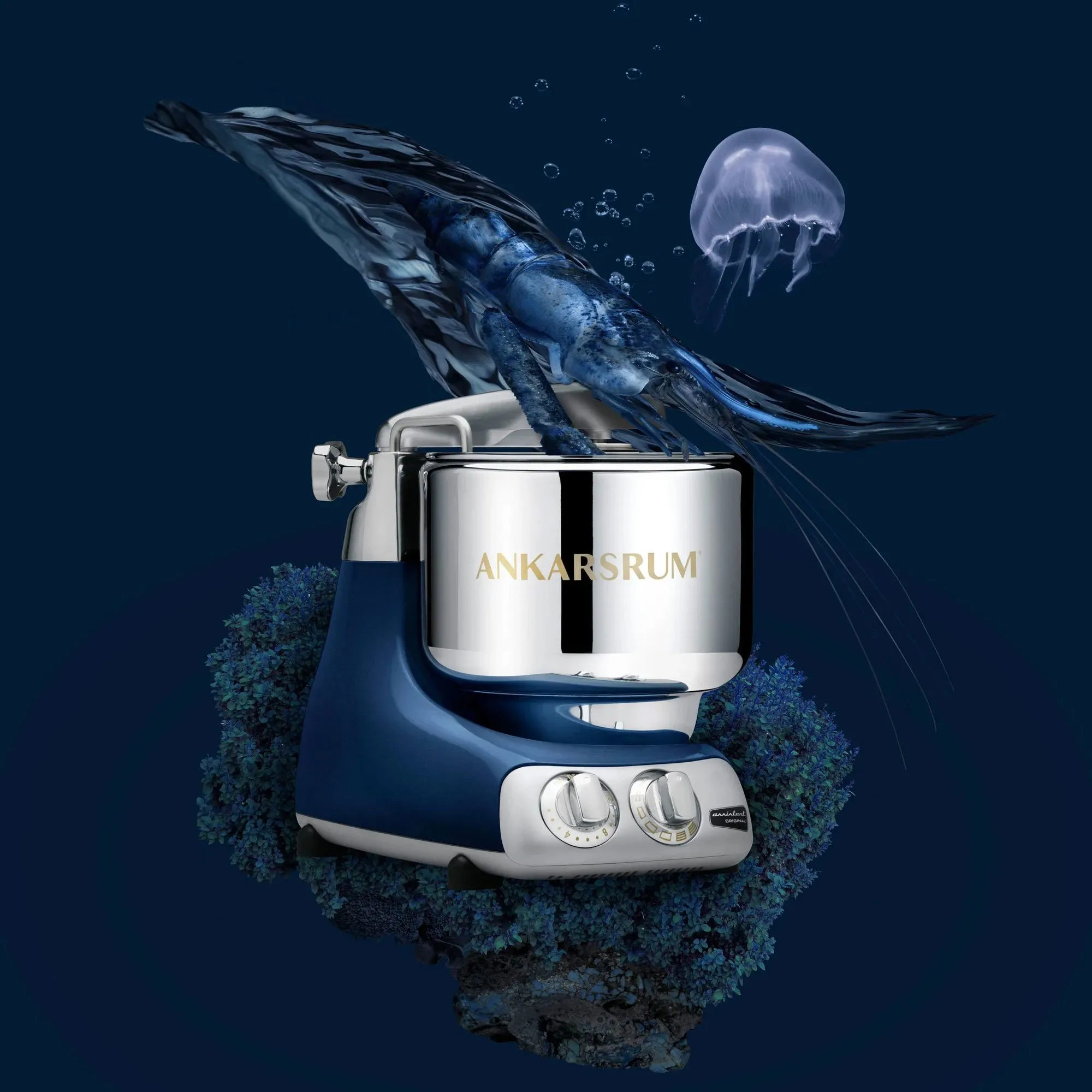 AKM 6230 Go Green røremaskine, ocean blue, produktbillede 3 af 3, Røremaskiner hos HomeNordic