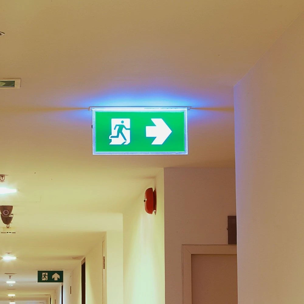 V-Tac loftmonteret/indbygget LED exit skilt, Exit/Nødudgang LED skilte hos HomeNordic