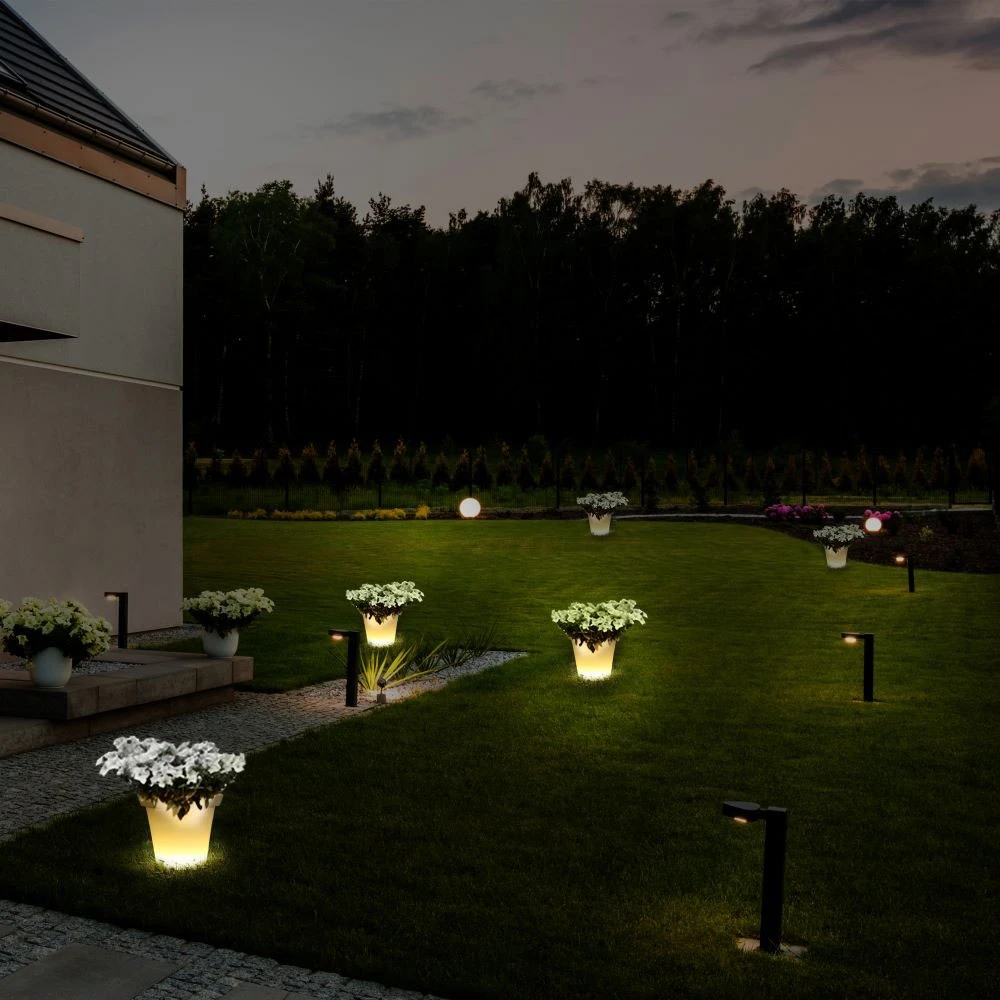 36cm LED urtepotteskjuler med RGBW, Dekoration hos HomeNordic
