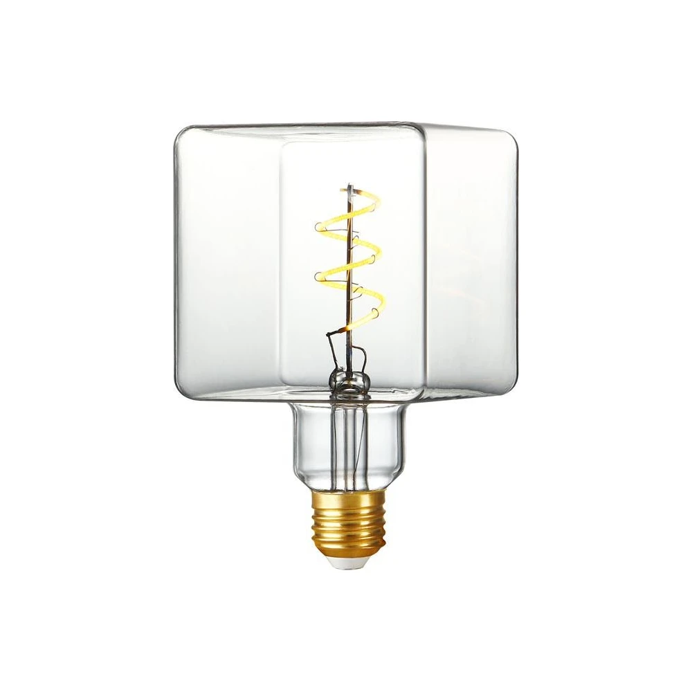 E27 4W LED Filament Ice Cube C95 dæmpbar, Glas hos HomeNordic