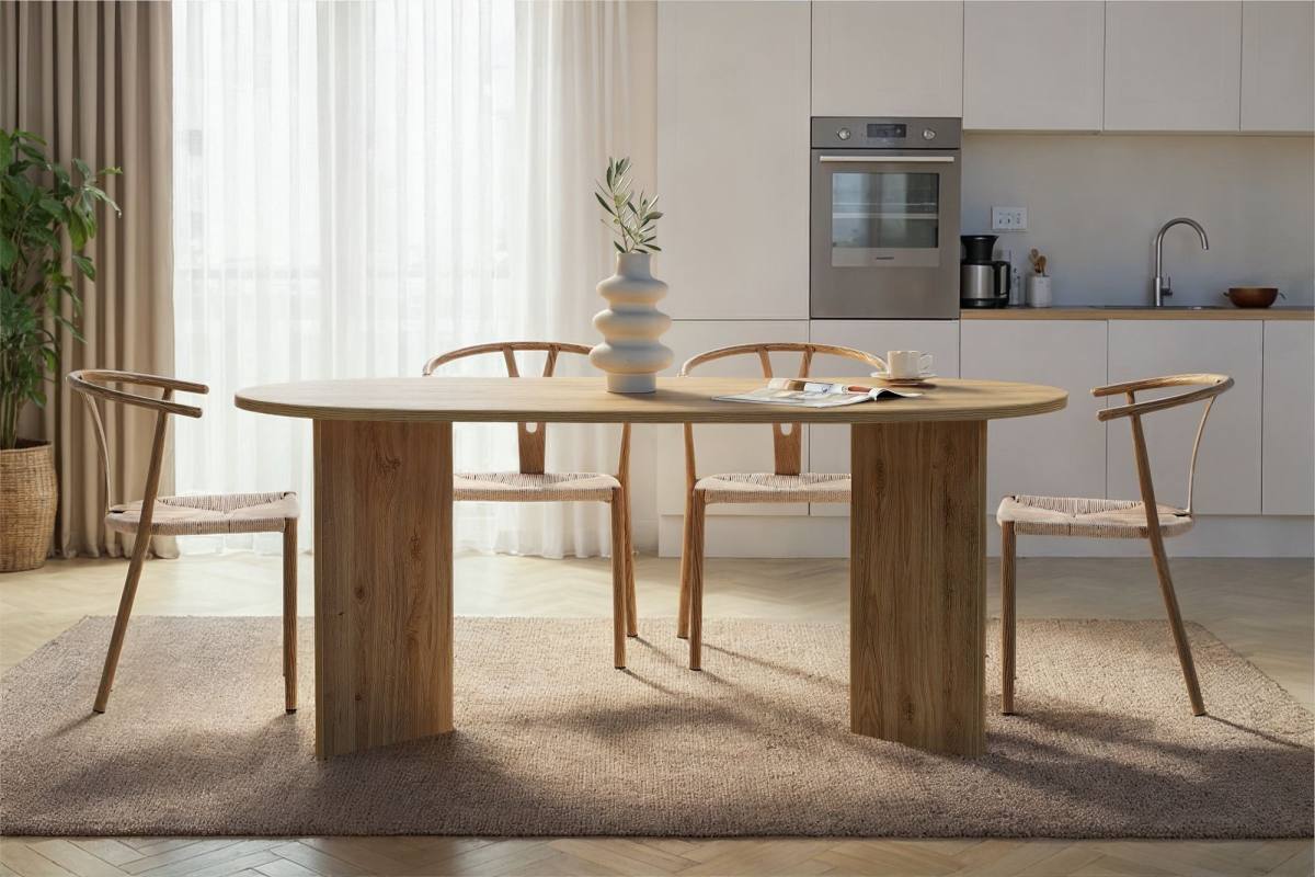 NORDVÄRK Sablin spisebord, oval, produktbillede 10 af 10, Spiseborde hos HomeNordic