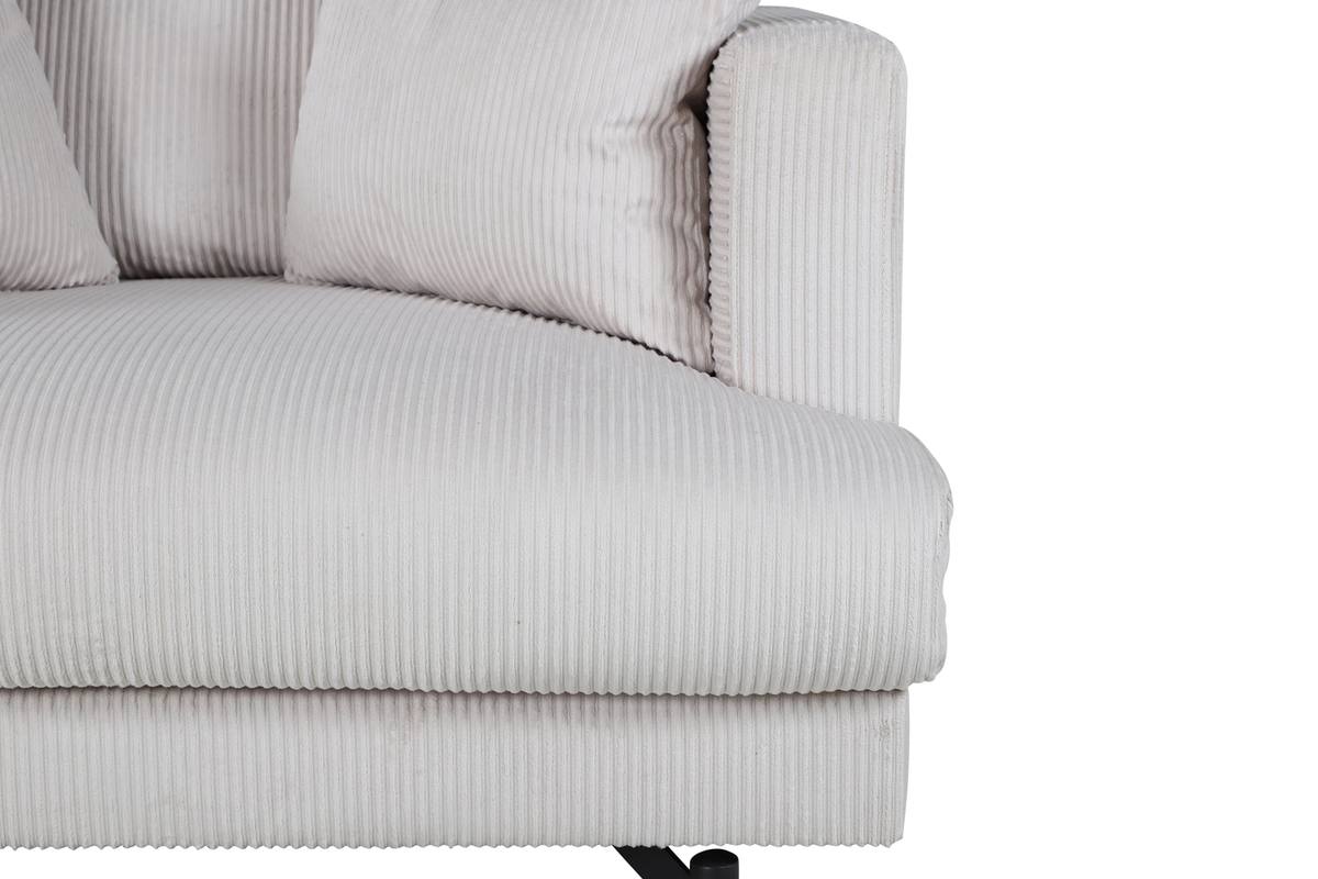 Warden - Lænestol i beige polyester fløjl, produktbillede 13 af 15, Lænestole hos HomeNordic